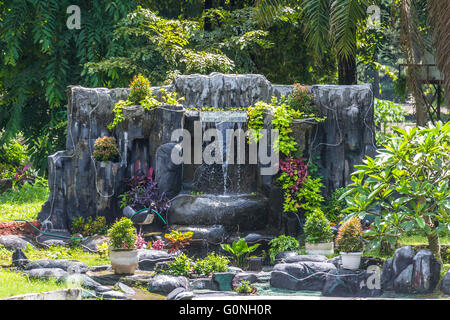 Fountain in taman mini Park Stock Photo