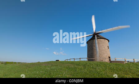Moidrey Windmill in Pontorson in Normandy, France Stock Photo