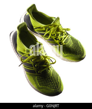 Adidas Ultra Boost running shoes. Stock Photo