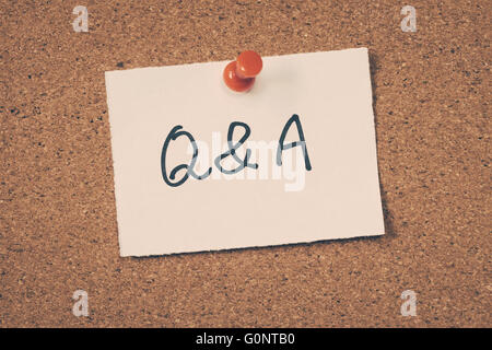 Q&A Stock Photo