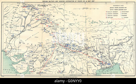 Map Of Calcutta 1857 Stock Photo - Alamy