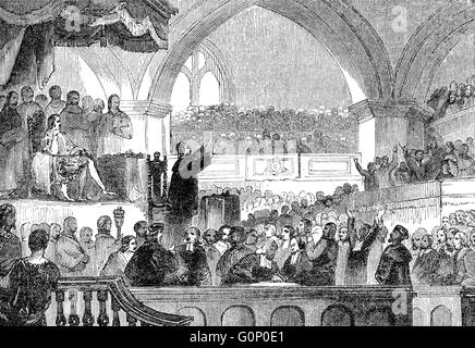 assembly church general scotland 1783 meeting alamy preaching davidson john