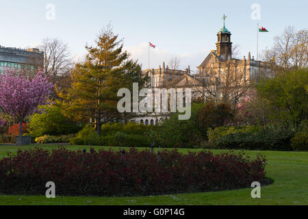 Cardiff University building in Cardiff, south Wales. Stock Photo