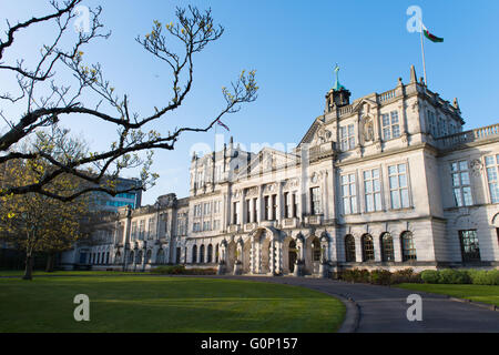 Cardiff University main building in Cardiff, South Wales. Stock Photo