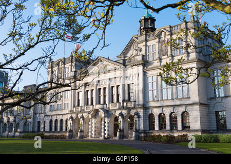 Cardiff University main building in Cardiff, South Wales. Stock Photo