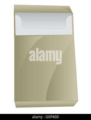 Empty cigarette pack Stock Vector