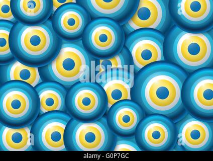 Vector evil eye background. Stock Vector