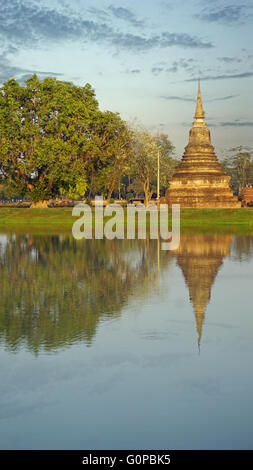 ancient sukhothai historical park in northern thailand Stock Photo
