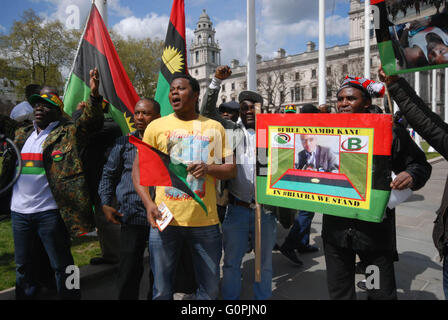 Parliament Square, London, UK. 3rd May 2016. Biafran community members free nnamdi kanu humans rights spokesman ,  , Credit:  Philip Robins/Alamy Live News