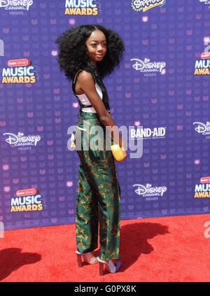 Los Angeles, CA, USA. 30th Apr, 2016. Skai Jackson at arrivals for 2016 Radio Disney Music Awards - Part 2, Microsoft Theater, Los Angeles, CA April 30, 2016. © Dee Cercone/Everett Collection/Alamy Live News Stock Photo