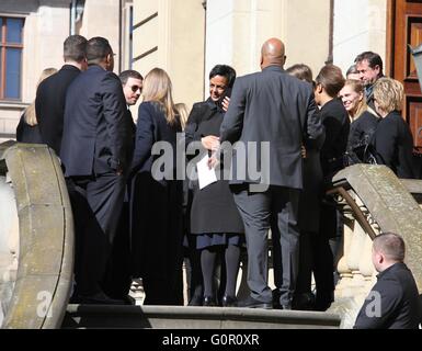 Funeral service of german director Carlo Rola at Franzoesischer Dom - Departures  Featuring: Dennenesch Zoudé Where: Berlin, Germany When: 02 Apr 2016 Stock Photo