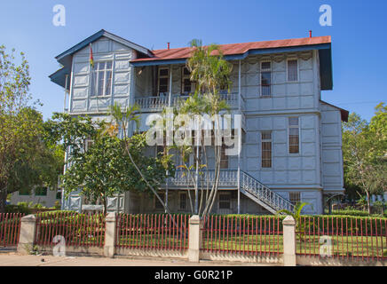 Famous Iron House build in the 19th century in Maputo, Mozambique Stock Photo