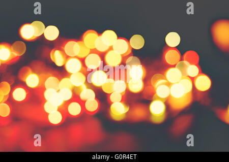 Romantic bokeh: warm tones Stock Photo