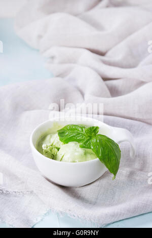 Basil icse cream Stock Photo