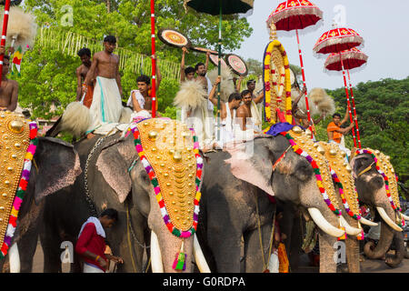 Thrissur Pooram Stock Photo