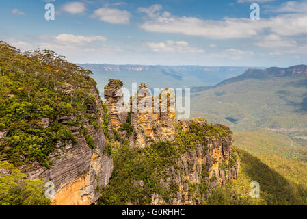 The Three Sisters in the Blue Mountains, New South Wales, Australia Stock Photo