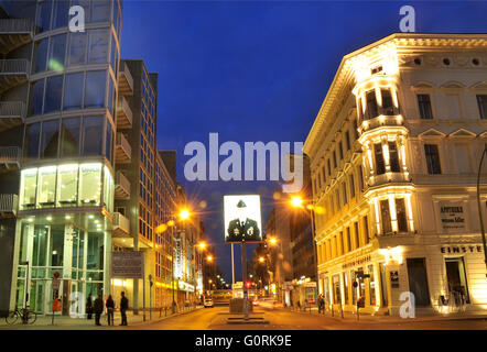 Checkpoint Charlie Museum, Friedrichstrasse, Mitte, Berlin, Germany / Haus am Checkpoint Charlie, Mauermuseum Stock Photo