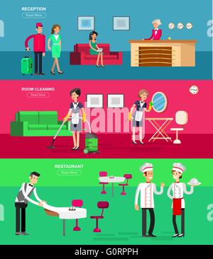 Porter service abstract concept vector illustration Stock Vector Image ...