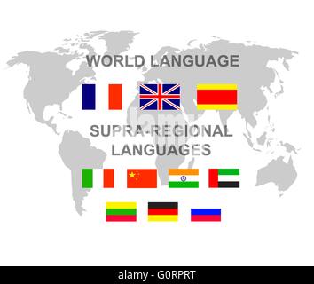 Vector detailed character Language translator Stock Vector