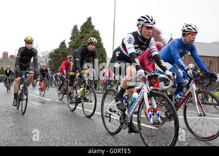 Le Tour de Yorkshire runs through Northallerton, North Yorkshire on 1st May 2016 Stock Photo