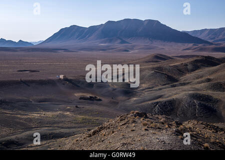 Iran central plateau and semi desert landscape Stock Photo