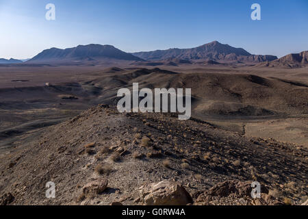 Iran central plateau and semi desert landscape Stock Photo