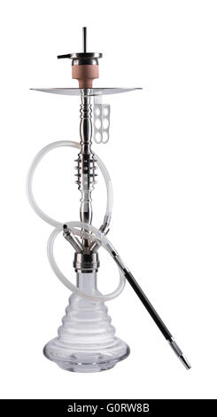 Modern hookah isolated on white background Stock Photo