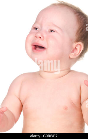 little baby is crying Stock Photo