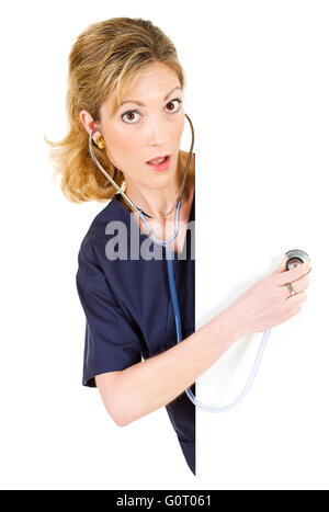 Smiling medical doctor woman with stethoscope. Isolated over white  background , #Aff, #doctor, #woman, #Smiling, #m… | Doctor medical, Doctor  images, Doctor picture
