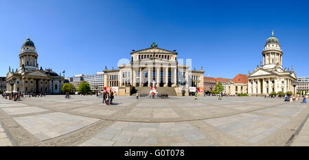 View of Gendarmenmarkt square in Mitte Berlin Germany Stock Photo