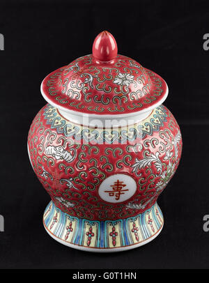 Tibor made in glazed porcelain. China. Asia. Stock Photo