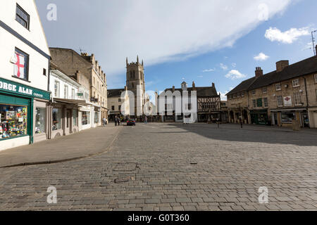 Stamford Red Lion Square, Lincolnshire, England, Stock Photo