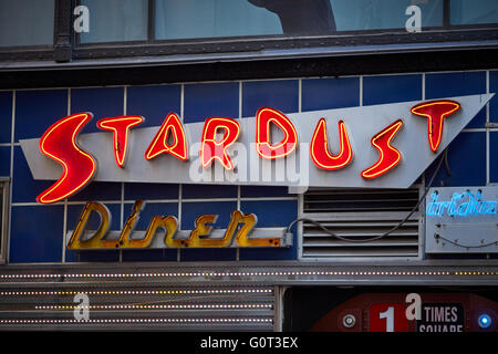 New york   exterior Stardust dinner times square People crowds many crowded community communities lots many gathered gathering g Stock Photo