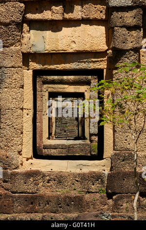 Suor Prat towers, Angkor Thom (12th century temple complex), Angkor World Heritage Site, Siem Reap, Cambodia Stock Photo