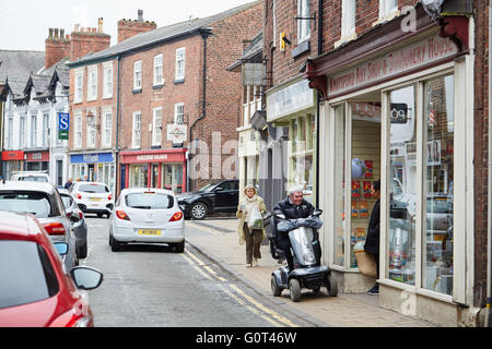 Knutsford historic town cheshire    Princess street t close up eating dining foods Restaurant dining food eating eating drinking Stock Photo