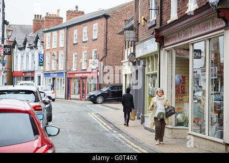 Knutsford historic town cheshire    Princess street t close up eating dining foods Restaurant dining food eating eating drinking Stock Photo