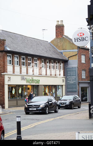 Knutsford historic town cheshire    Princess street close up eating dining foods Restaurant dining food eating eating drinking Stock Photo