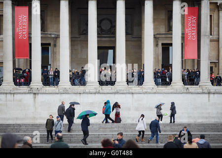 London The National Gallery is an art museum in Trafalgar Square in the City of Westminster, in Central London. Founded in 1824, Stock Photo