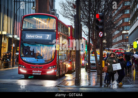 Oxford Street Transport transporter transportation transported traveling getting about by on going  commuter commuting  commuter Stock Photo