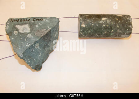 Diamondiferous Kimberlite Rock Stock Photo