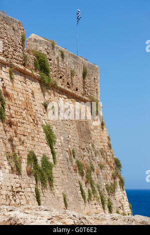 Fortress of Fortezza in Rethymno. Crete. Greece. Vertical Stock Photo