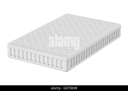 Mattress, 3D rendering isolated on white background Stock Photo