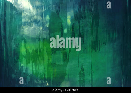 Abstract pattern in green and blue Stock Photo