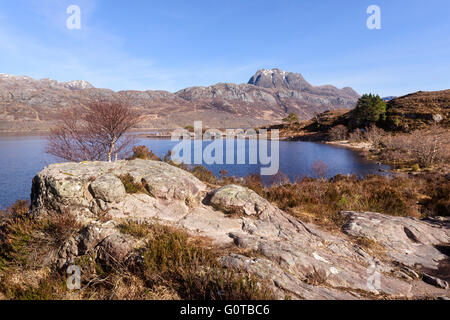 Loch Maree and Slioch Stock Photo