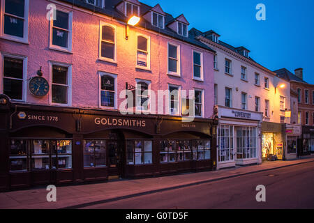Evening in colourful Cirencester, Gloucestershire, England Stock Photo