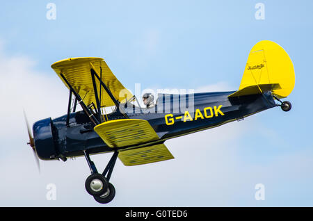 Curtiss-Wright Travel Air CW-12Q Sport Trainer were high-performance training aircraft. G-AAOK built 1929 Stock Photo