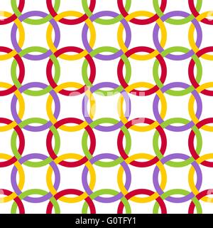 Twisted circles. Stock Vector