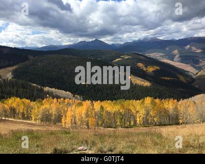 Ski slope in autumn, Vail, Colorado, America, USA Stock Photo