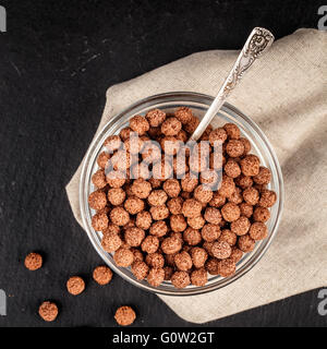 Chocolate cereal balls Stock Photo
