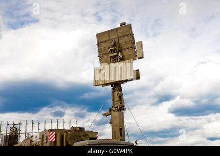 Mobile radar station in russian army Stock Photo